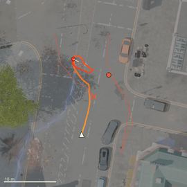 Top-down path of the attempt