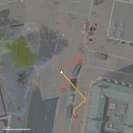 Top-down path of the attempt