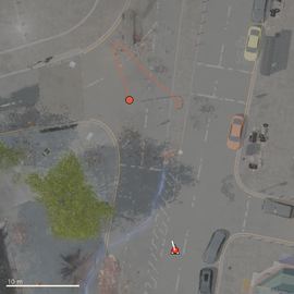 Top-down path of the attempt