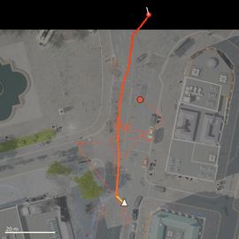 Top-down path of the attempt
