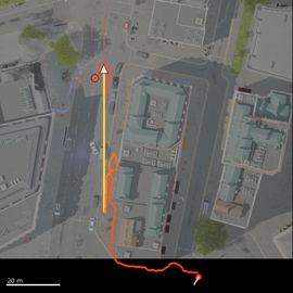 Top-down path of the attempt