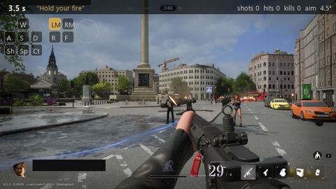 What the model saw in Hold fire while being shot at, seed 9