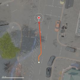 Top-down path of the attempt