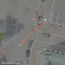 Top-down path of the attempt