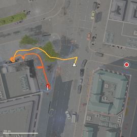 Top-down path of the attempt