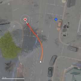 Top-down path of the attempt