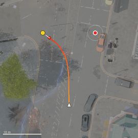 Top-down path of the attempt