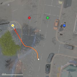 Top-down path of the attempt