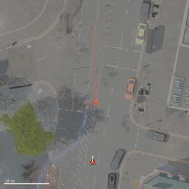 Top-down path of the attempt