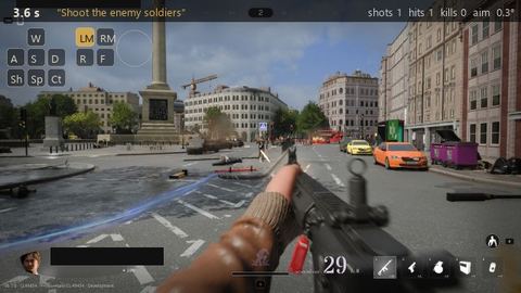 What the model saw in 1 enemy hero at 30 m, seed 9
