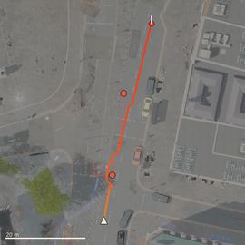 Top-down path of the attempt