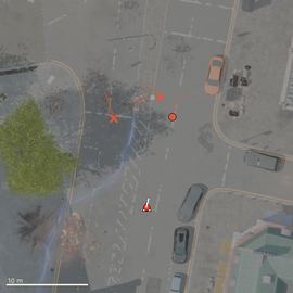 Top-down path of the attempt