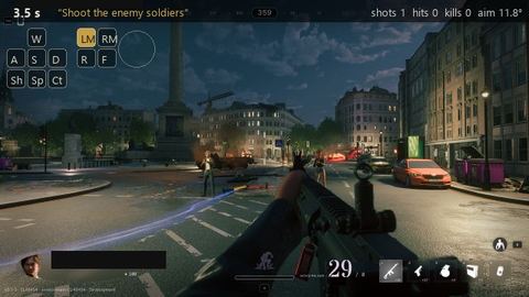 What the model saw in 2 enemies at night, seed 1