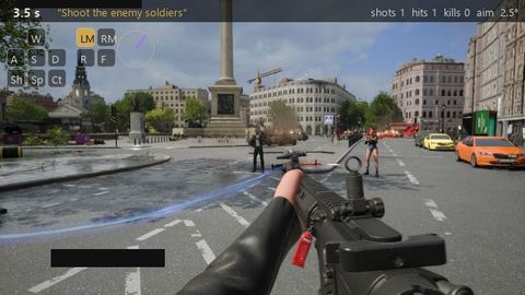 What the model saw in 2 enemies, no HUD, seed 1