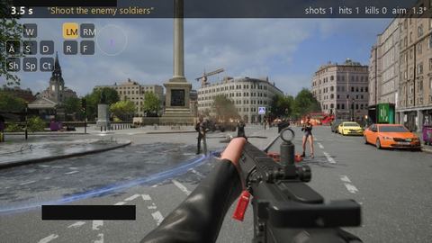 What the model saw in 2 enemies, no HUD, seed 2