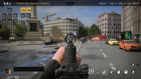 What the model saw in 2 enemies 90° right (off screen), seed 1