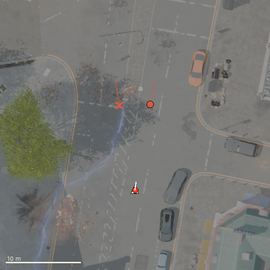 Top-down path of the attempt