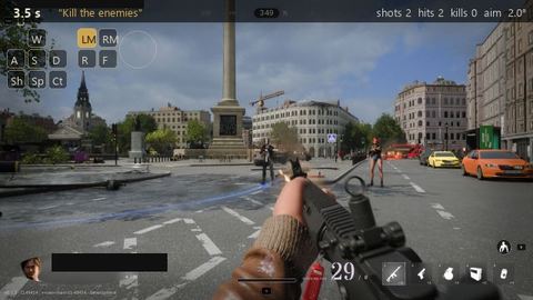 What the model saw in 2 enemies: "Kill the enemies", seed 6